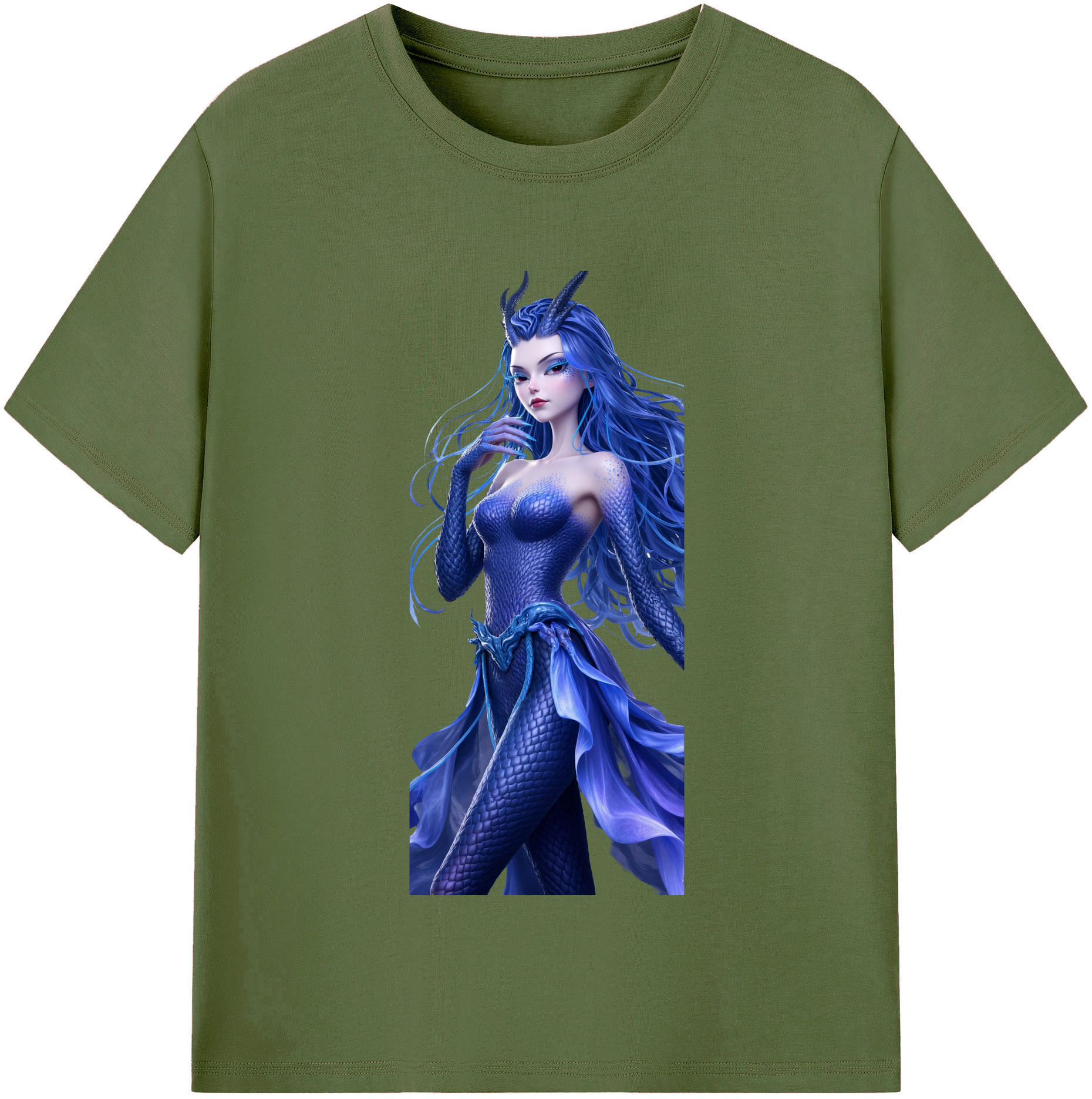 （画像用） Ne Zha 2 ナタ 魔童の大暴れ 綿100％半袖Tシャツ（フロントプリント）